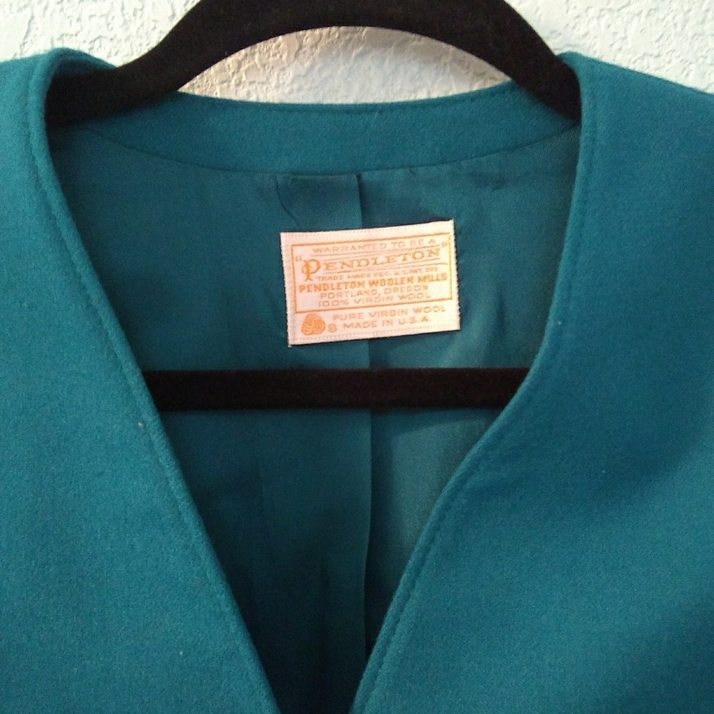 Pendleton Wool Single Button Blazer Jacket Usa - image 3